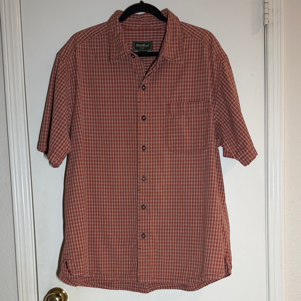 Eddie Bauer Men’s Button Down Mens Shirt 100% Cotton